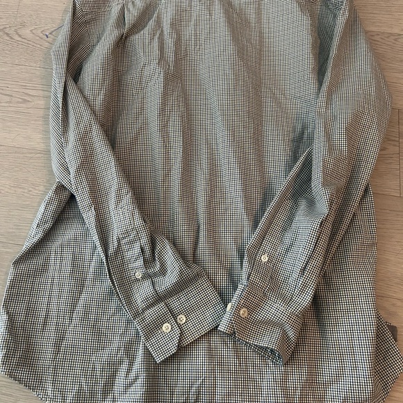 Todd Snyder Button Up Shirt Mens Size 17 - 34/35 Checkered Long Sleeve - Picture 5 of 6